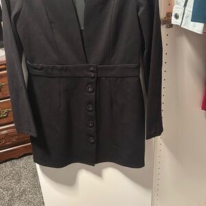 Elegant Black Women's Jacket dress